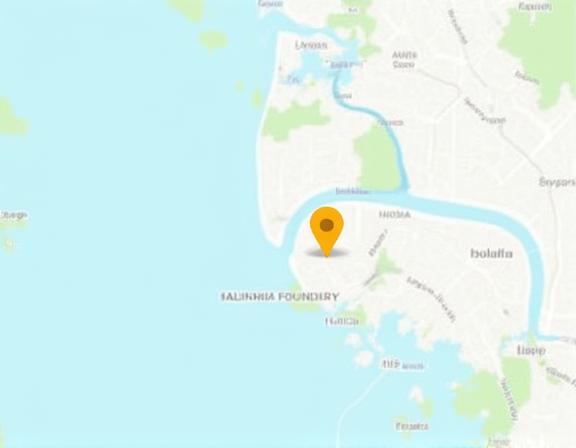 A map showing the location of Aether Foundry in Halifax, Nova Scotia.