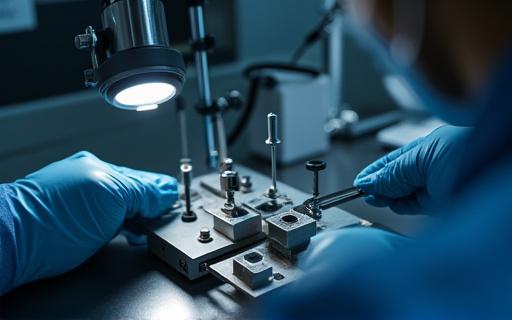 品質検査中の製品