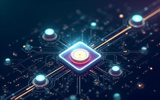 A visual representation of a secure blockchain with artisan-related icons.
